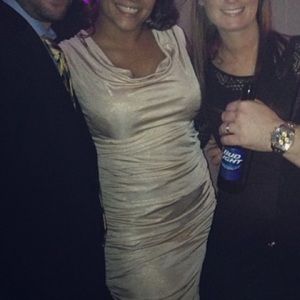 Sexy light pink dress with a shiny touch